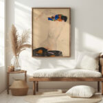 Ruckenakt mit buntem Tuch 1911 Egon Schiele 5 mockup