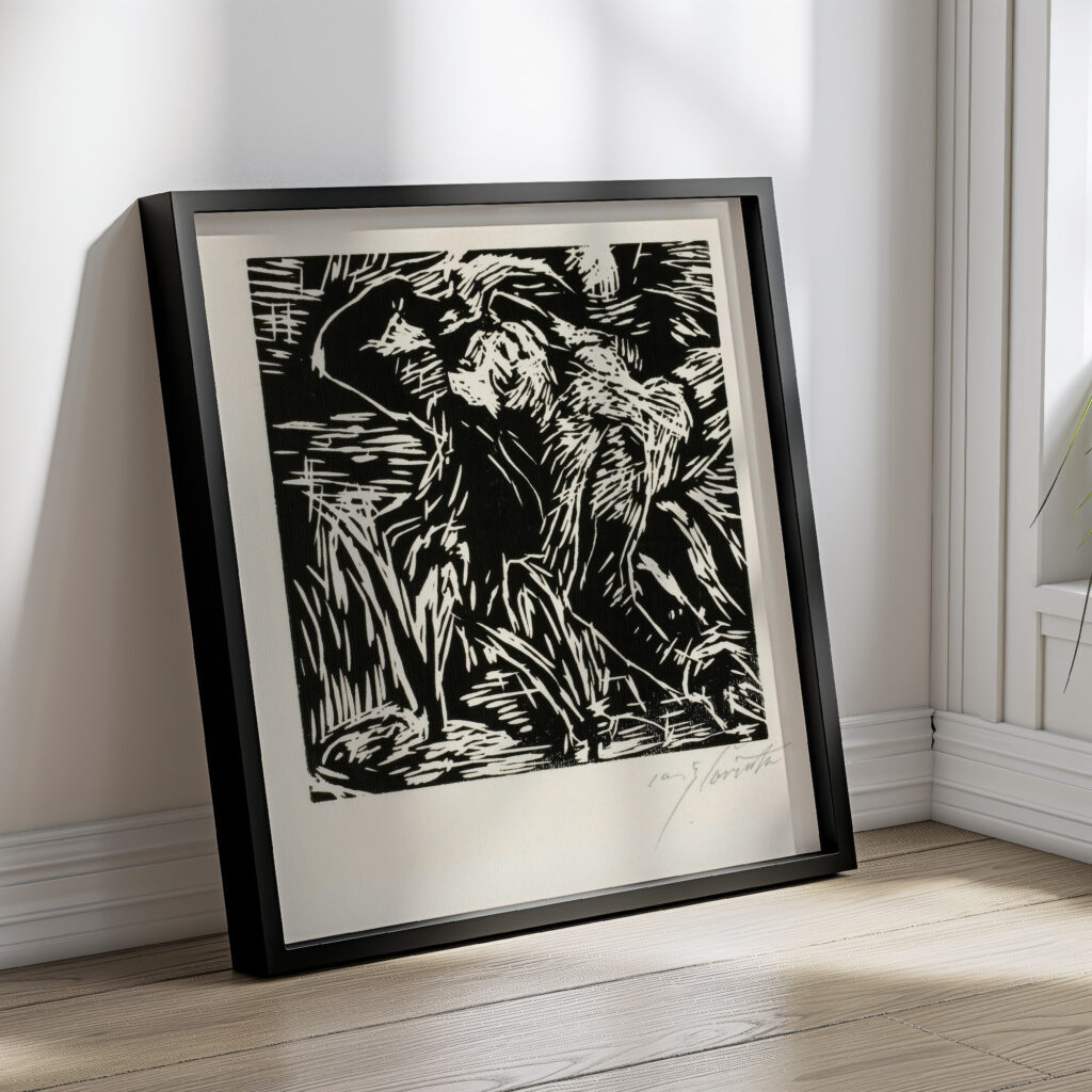 Ruckwarts gebeugter weiblicher Akt 1919 Lovis Corinth 4 mockup