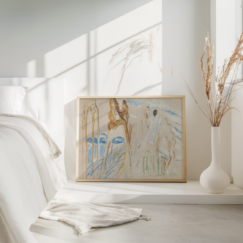 Rugged Trunks in Snow 1923 Edvard Munch 4 mockup