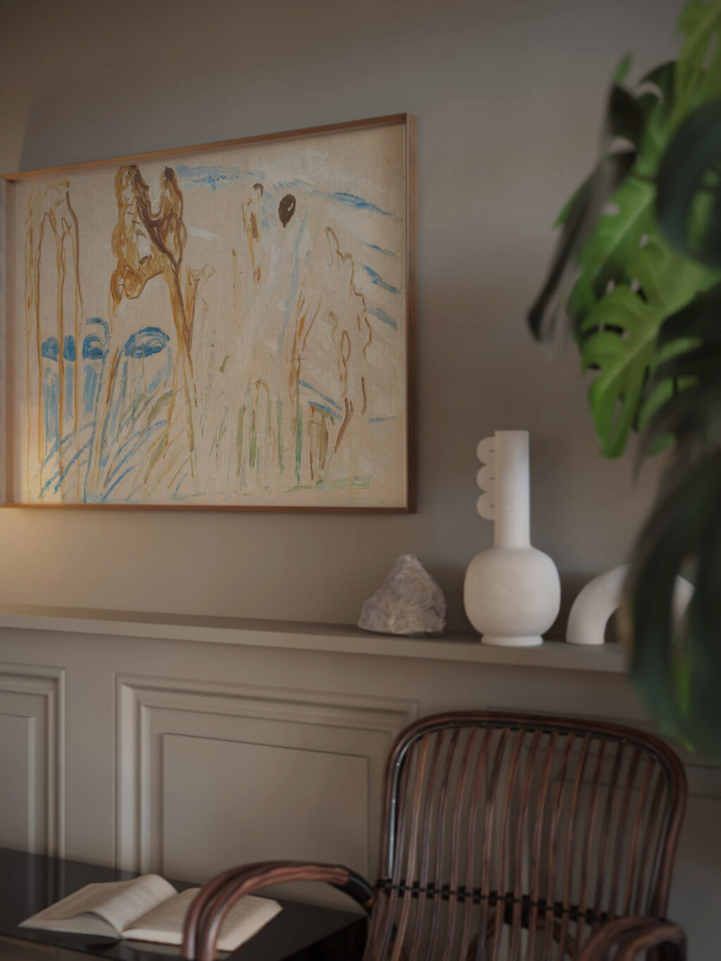 Rugged Trunks in Snow 1923 Edvard Munch video mockup