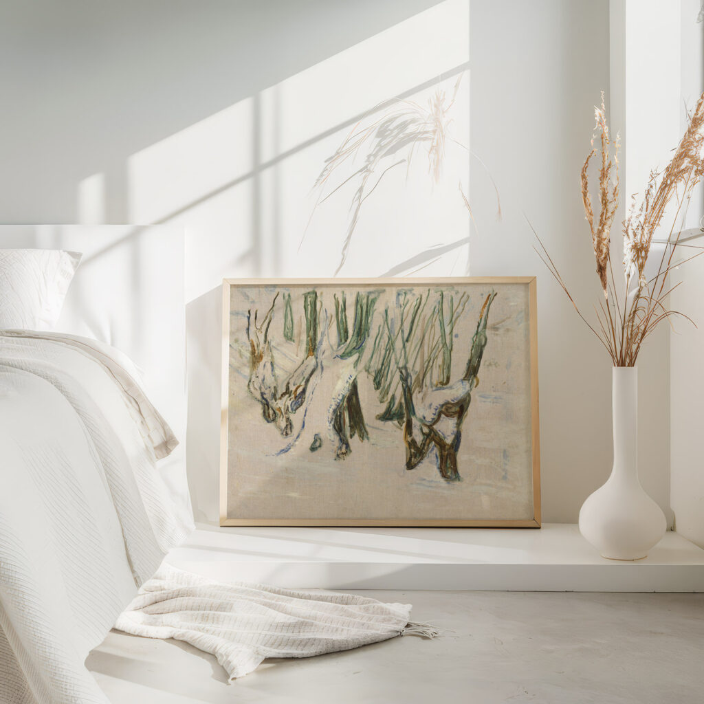 Rugged Trunks in Snow 1923–25 Edvard Munch 4 mockup