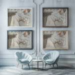 Ruhende Frau 1930 Ernst Ludwig Kirchner framed posters mockup