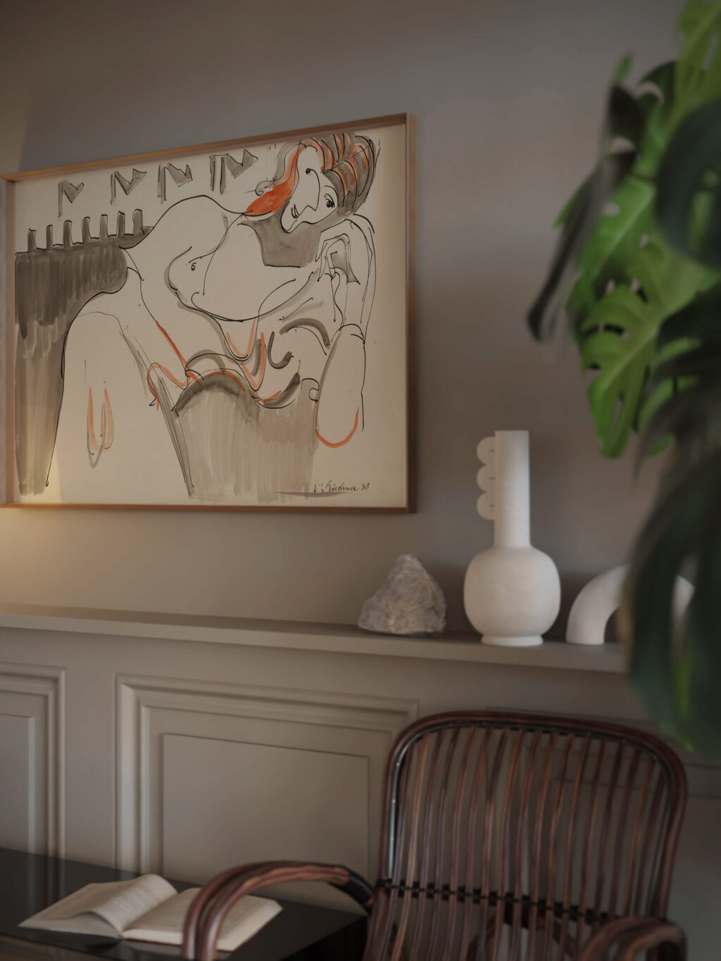 Ruhende Frau 1930 Ernst Ludwig Kirchner video mockup