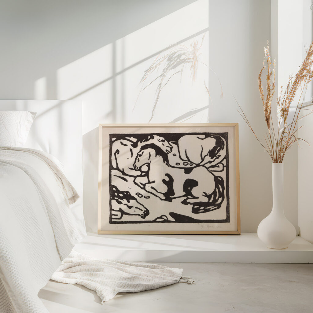 Ruhende Pferde 1912 Franz Marc 4 mockup