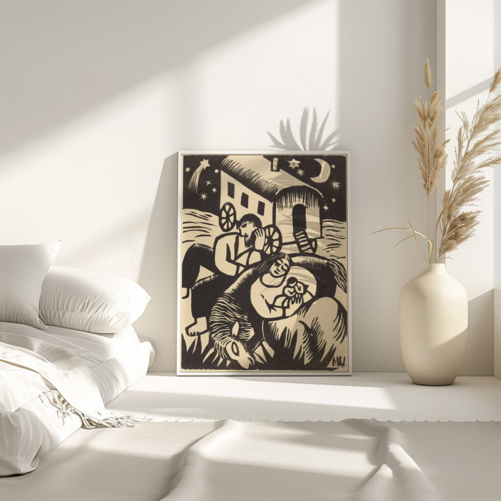 Ruhende Zigeuner 1918 Maria Uhden 4 mockup