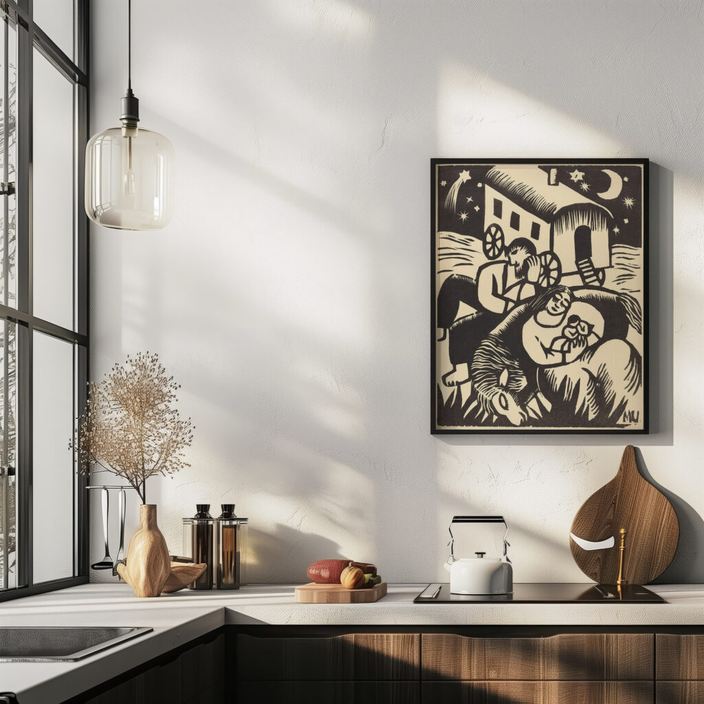 Ruhende Zigeuner 1918 Maria Uhden 6 mockup