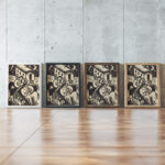 Ruhende Zigeuner 1918 Maria Uhden framed posters mockup