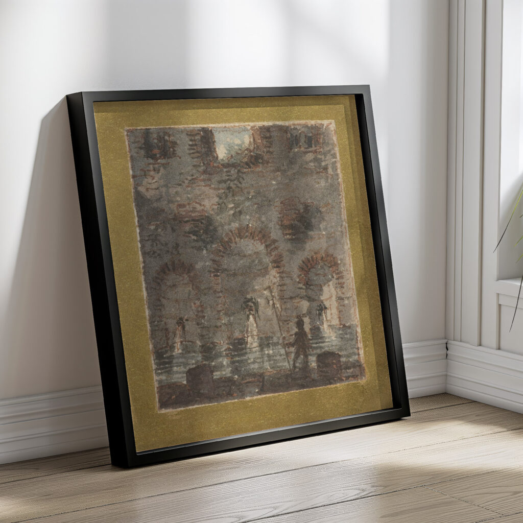 Ruine van een antiek badhuis 1787 1811 Victor Jean Nicolle 4 mockup