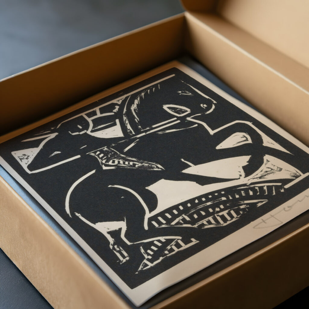 Ruiter op een paard 1888 Henri Jonas video mockup