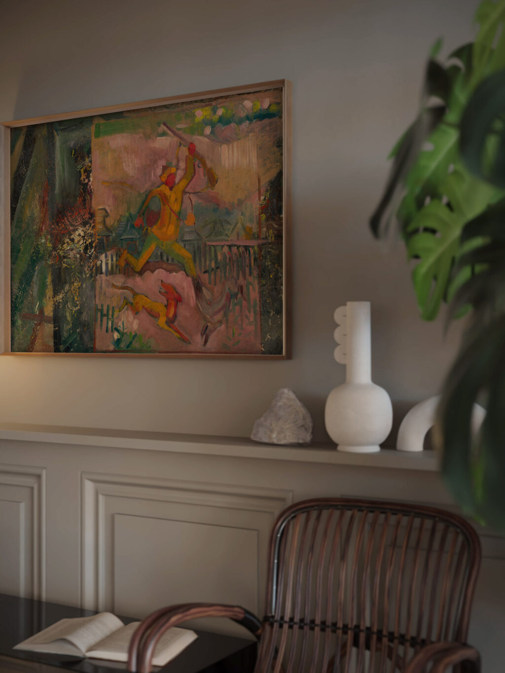 Running Hunter with a Rifle 1935 Arnold Peter Weisz Kubincan video mockup