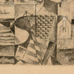 Russische Stadt. Radierung 1917 Paul Adolf Seehaus 8 mockup