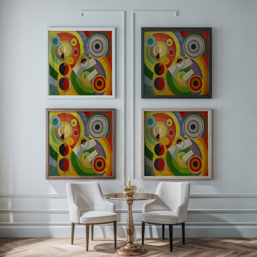 Rythme Joie de vivre 1930 Robert Delaunay framed posters mockup