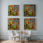 Rythme Joie de vivre 1930 Robert Delaunay framed posters mockup