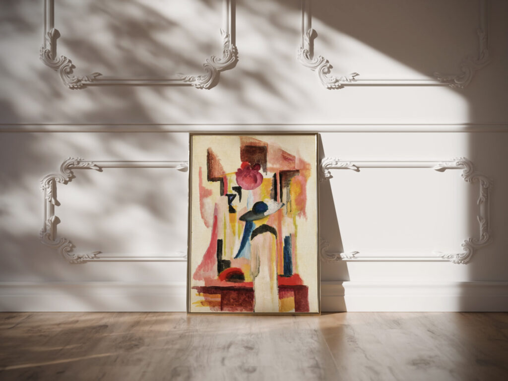 STUDIE ZU HELLEM SCHAUFENSTER STUDY FOR BRIGHT SHOP WINDOW August Macke video mockup