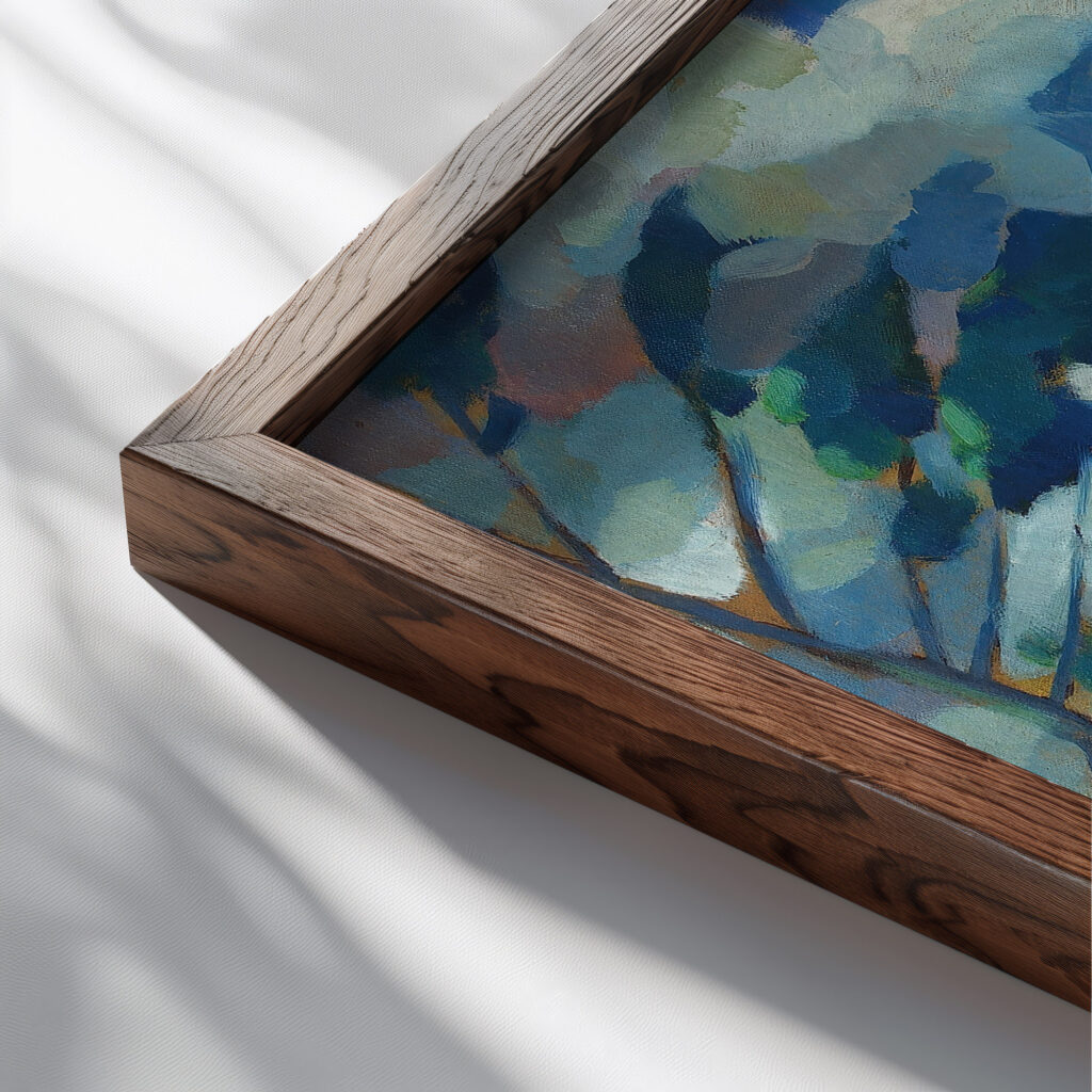 Saadjarv – Aksi kirik 1923 and 1924 Konrad Magi close up dark wood mockup