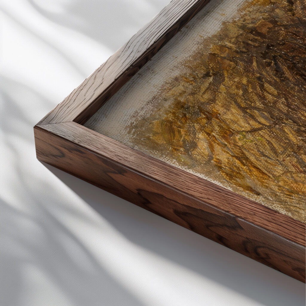 Sag drzewa 1932 Tadeusz Makowski close up dark wood mockup