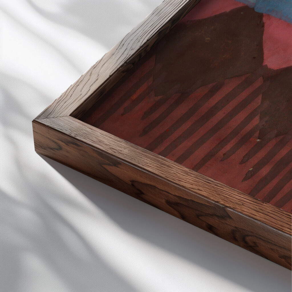 Sage Saw 1910–17 Unknown close up dark wood mockup