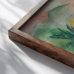 Sagunto 1916 Moise Kisling close up dark wood mockup