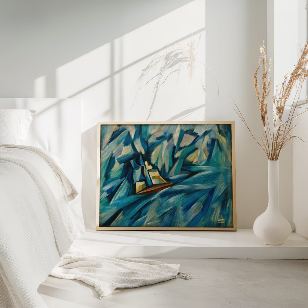 Sail boat circa 1914 Amadeo de Souza Cardoso 4 mockup