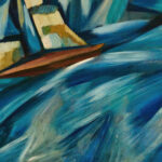 Sail boat circa 1914 Amadeo de Souza Cardoso 8 mockup