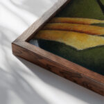 Sails between 1911 and 1912 Arthur Dove close up dark wood mockup