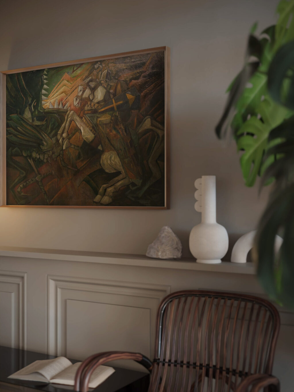 Saint George the Dragon Slayer 1917 Jerzy Hulewicz video mockup