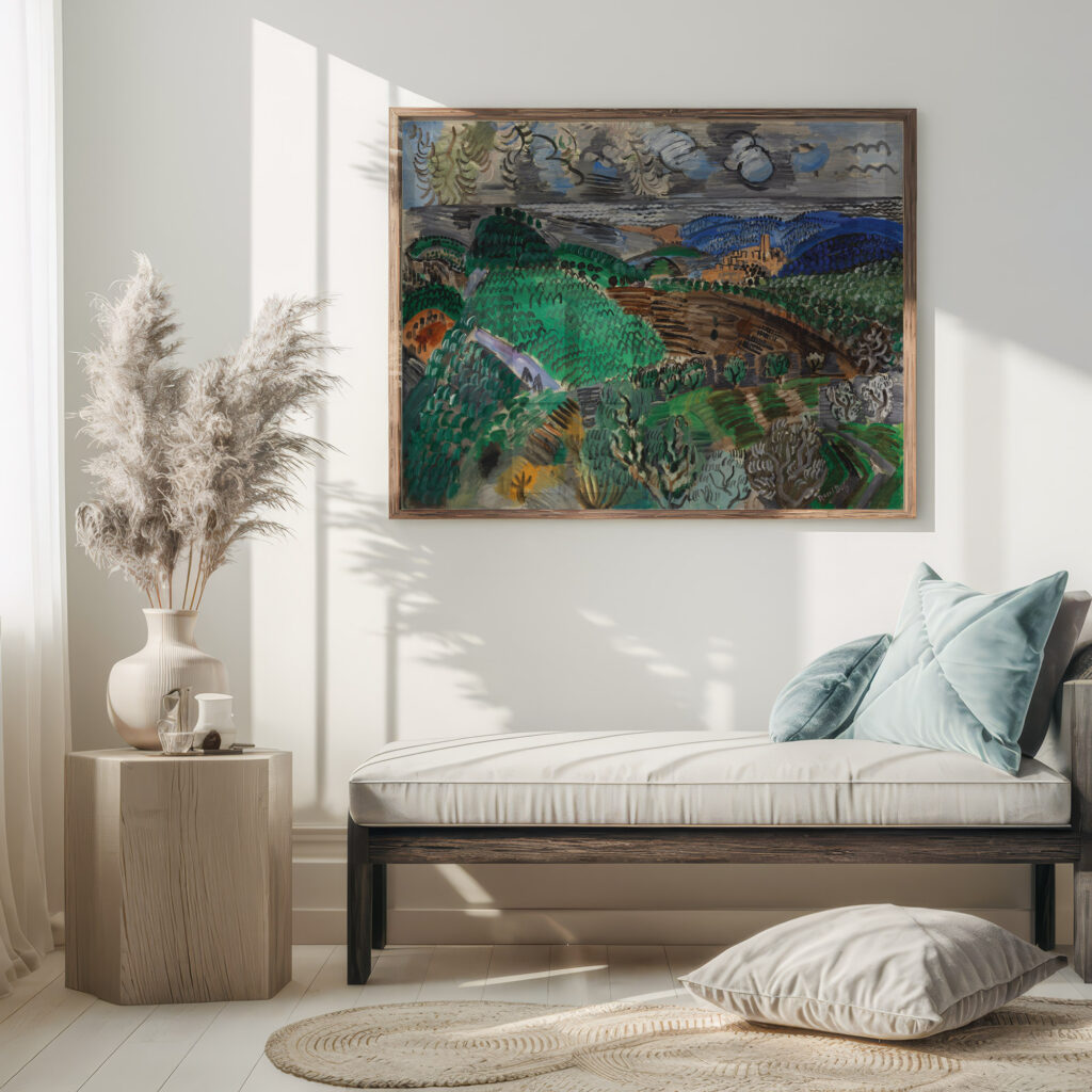 Saint Paul de Vence circa 1920 Raoul Dufy 5 mockup