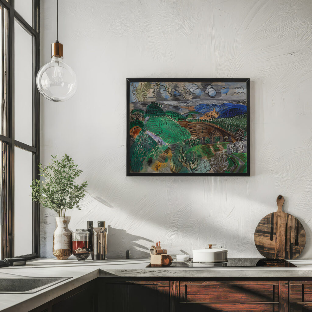 Saint Paul de Vence circa 1920 Raoul Dufy 6 mockup