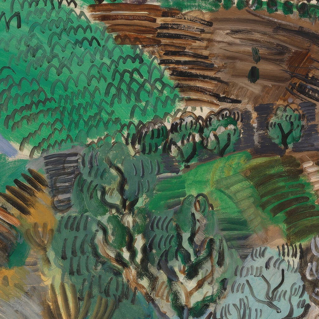 Saint Paul de Vence circa 1920 Raoul Dufy 8 mockup