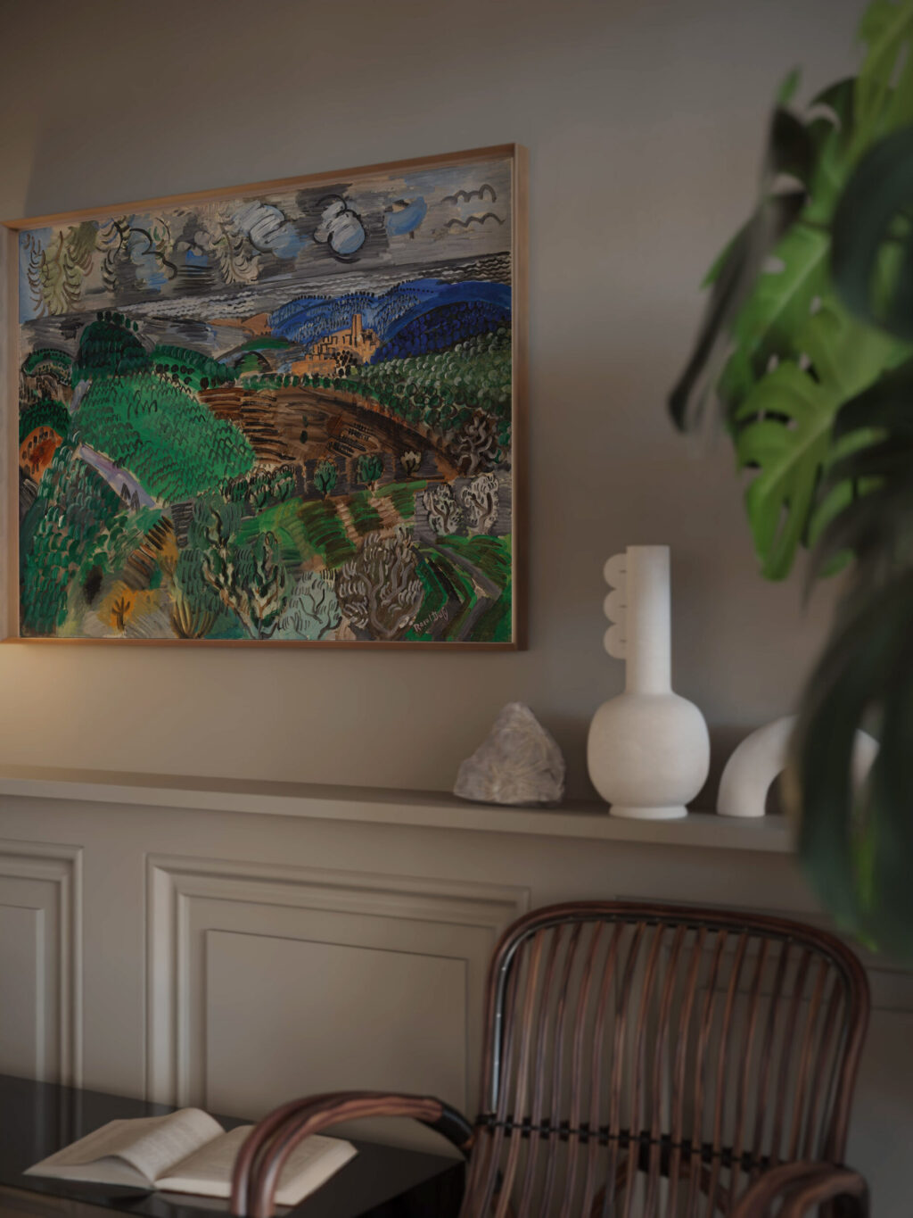 Saint Paul de Vence circa 1920 Raoul Dufy video mockup