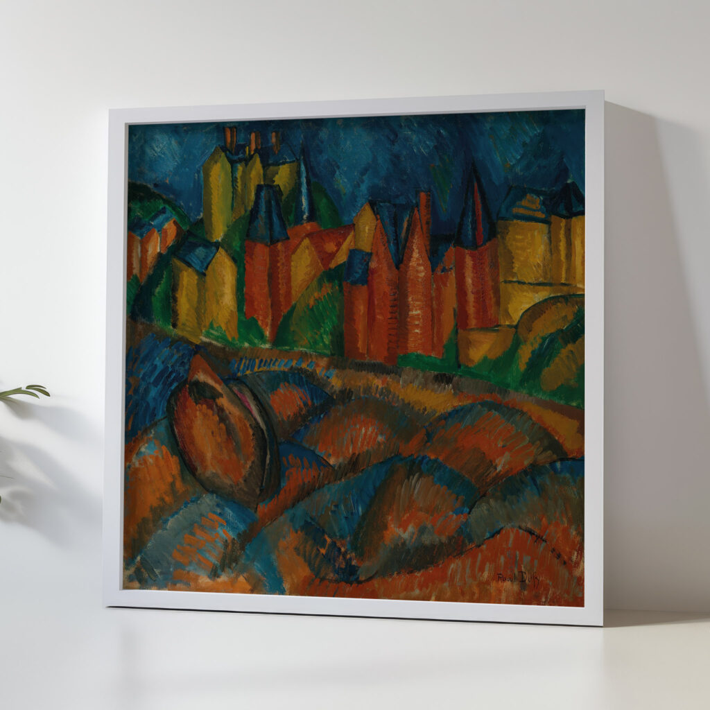 Sainte Adresse la plage 1909 Raoul Dufy 5 mockup