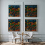 Sainte Adresse la plage 1909 Raoul Dufy framed posters mockup