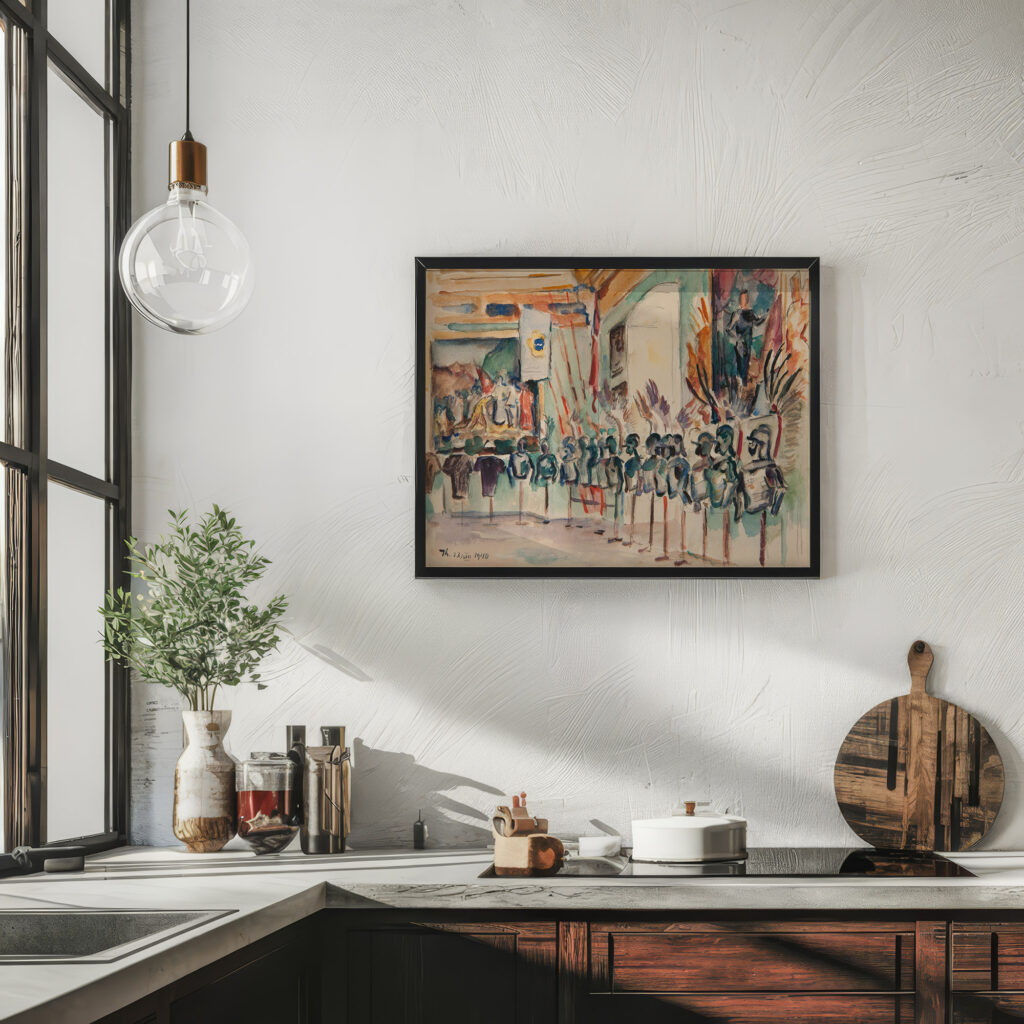 Sala Stolowa w Palacu w Podhorcach 1940 Ivan Ivanec 6 mockup