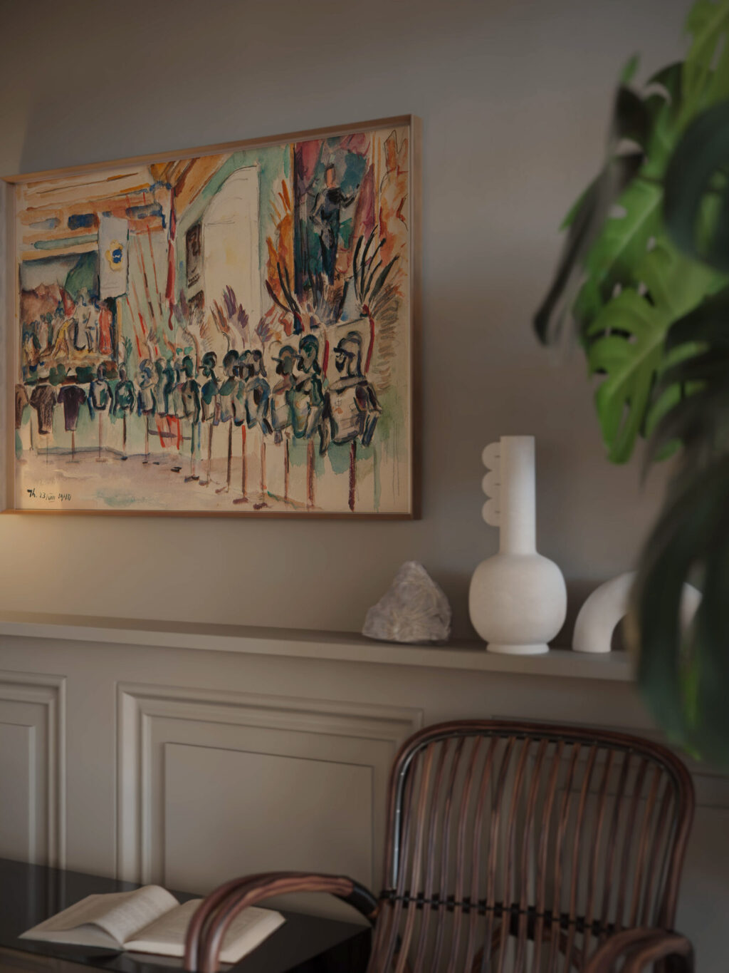 Sala Stolowa w Palacu w Podhorcach 1940 Ivan Ivanec video mockup