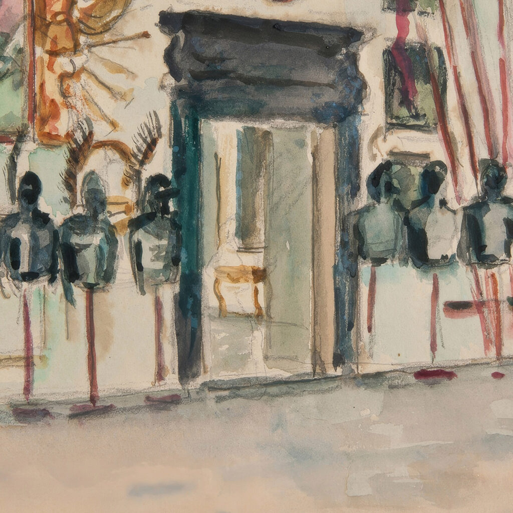 Sala Stolowa w Palacu w Podhorcach. 1940 Ivan Ivanec 8 mockup