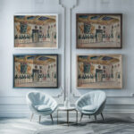 Sala Stolowa w Palacu w Podhorcach. 1940 Ivan Ivanec framed posters mockup