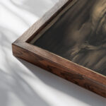 Salome 1910 1915 Frans Stamkart close up dark wood mockup