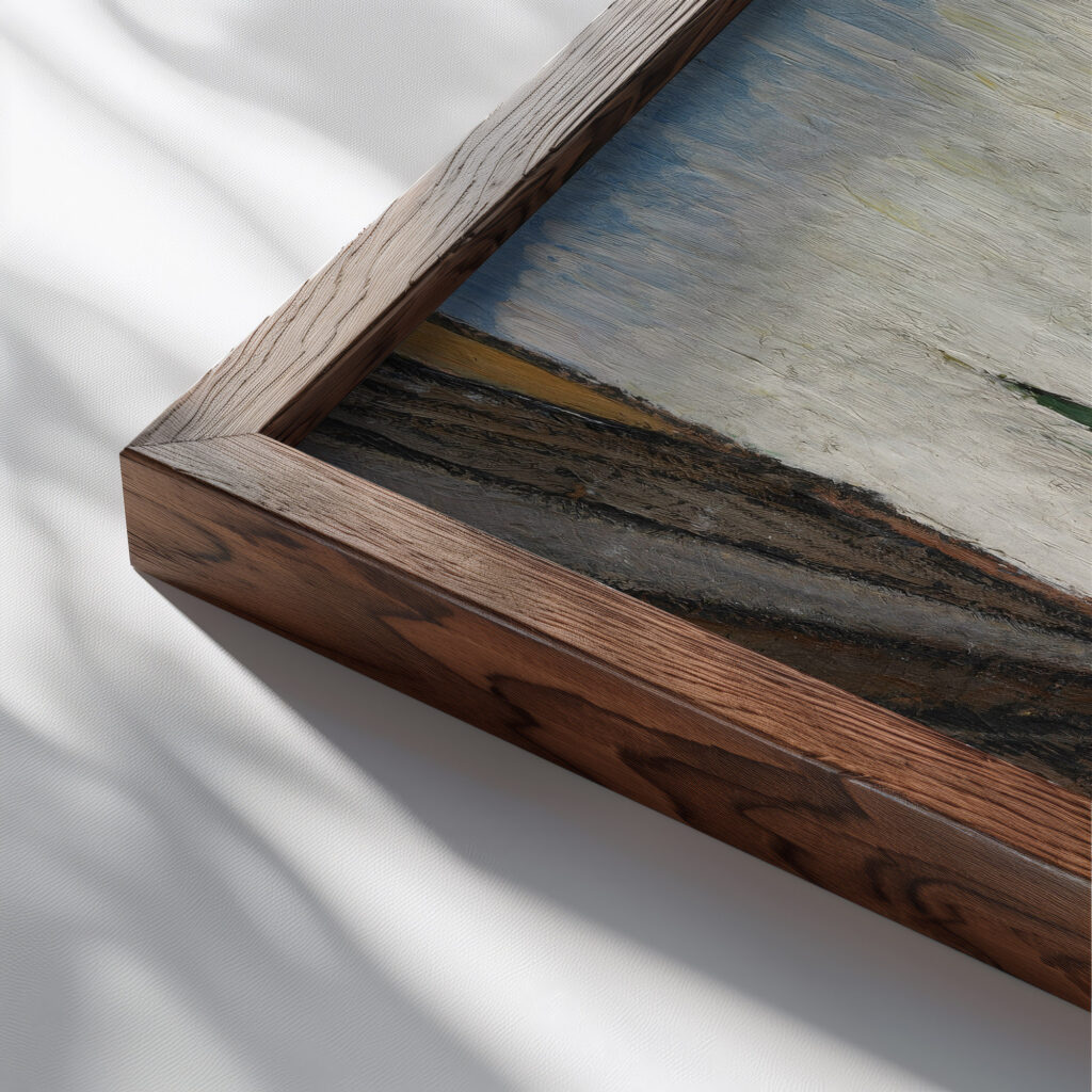 San Marco from the Piazetta 1913 Jules Schmalzigaug close up dark wood mockup