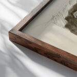 Sanatorium 1930 Walter Kurt Wiemken close up dark wood mockup