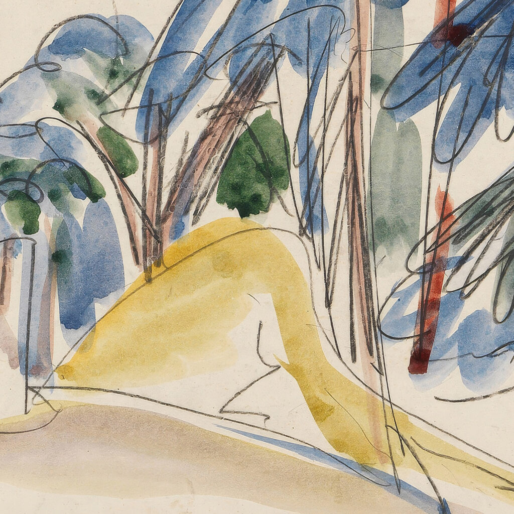 Sanddunen unter Baumen 1912 Ernst Ludwig Kirchner 8 mockup