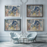 Sanddunen unter Baumen 1912 Ernst Ludwig Kirchner framed posters mockup