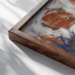 Sangerin I 1921 Christian Rohlfs close up dark wood mockup