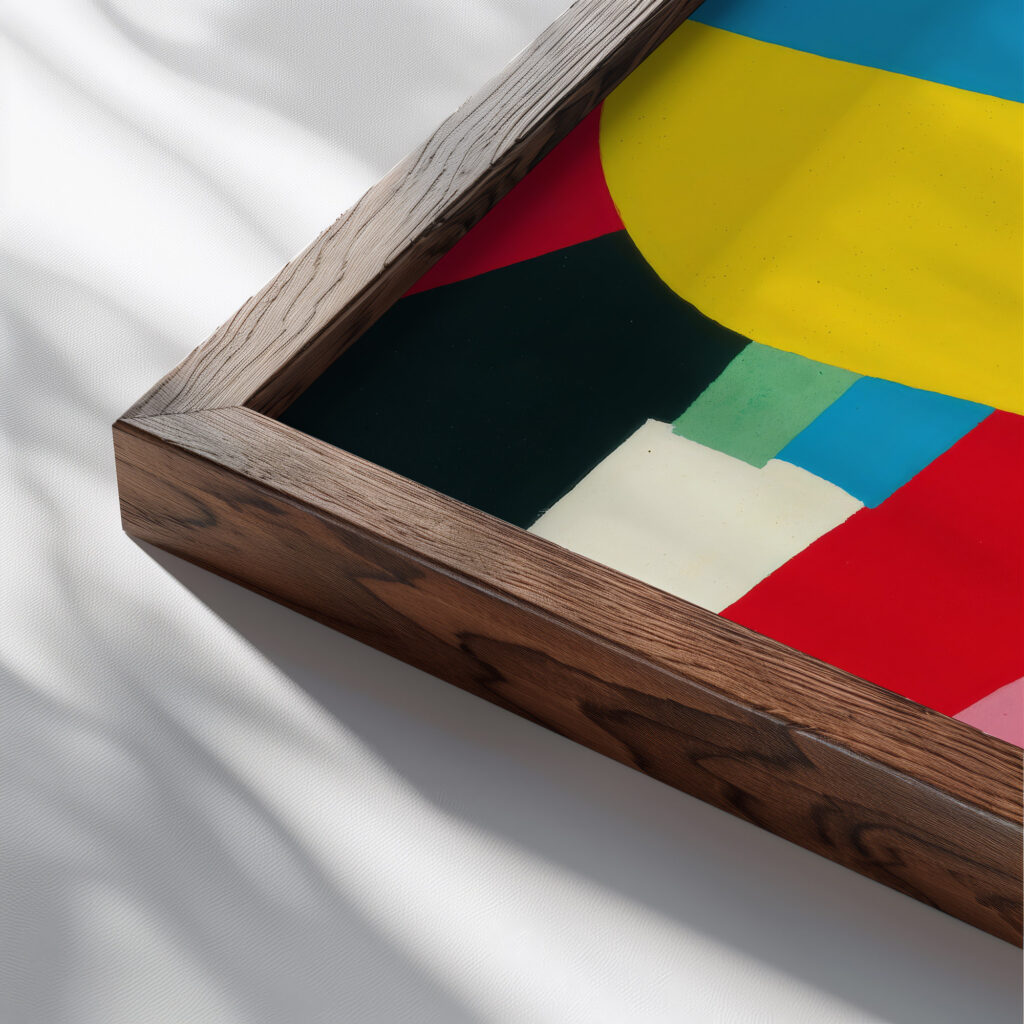 Sans Titre 1936 Otto Freundlich close up dark wood mockup