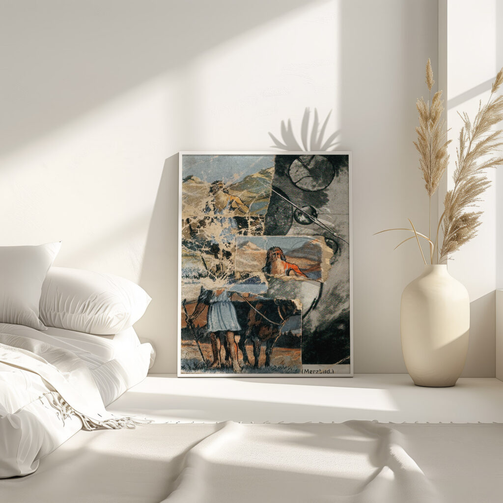 Sans Titre Collagierte Bildpostkarte Das Kreisen 1922 Kurt Schwitters 4 mockup