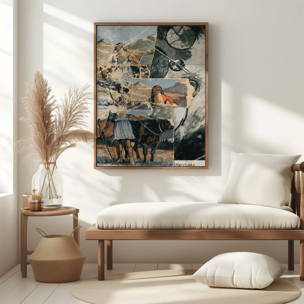 Sans Titre Collagierte Bildpostkarte Das Kreisen 1922 Kurt Schwitters 5 mockup