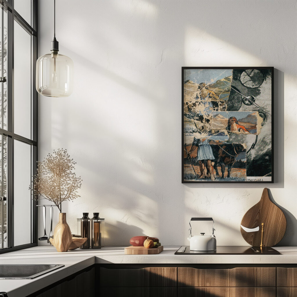 Sans Titre Collagierte Bildpostkarte Das Kreisen 1922 Kurt Schwitters 6 mockup