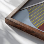 Sans Titre Etude Pour Un Motifs Decoratif 1930 Georges Valmier close up dark wood mockup