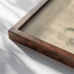 Sans Titre circa 1920 Roger de La Fresnaye close up dark wood mockup