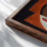 Sans titre 1929 Georges Valmier close up dark wood mockup