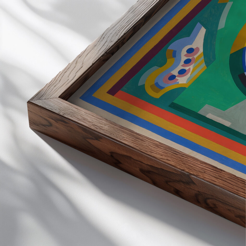 Sans titre 1930 31 Albert Gleizes close up dark wood mockup